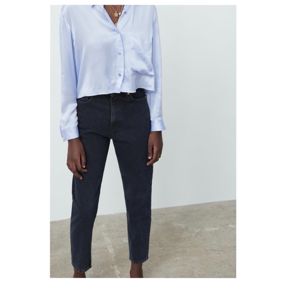 ZARA-MOM -FIT -JEANS - Picture 1 of 10